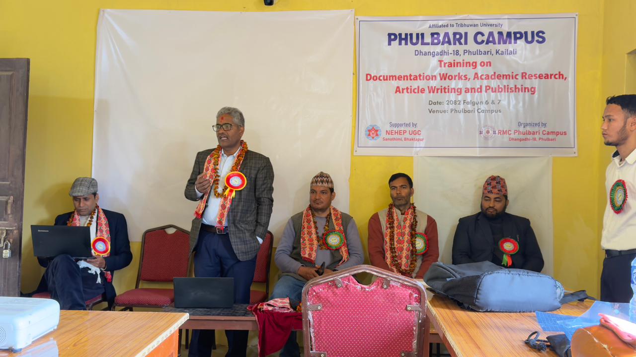 Traning on Documentation works, Academic research,Article Writing and Publishing